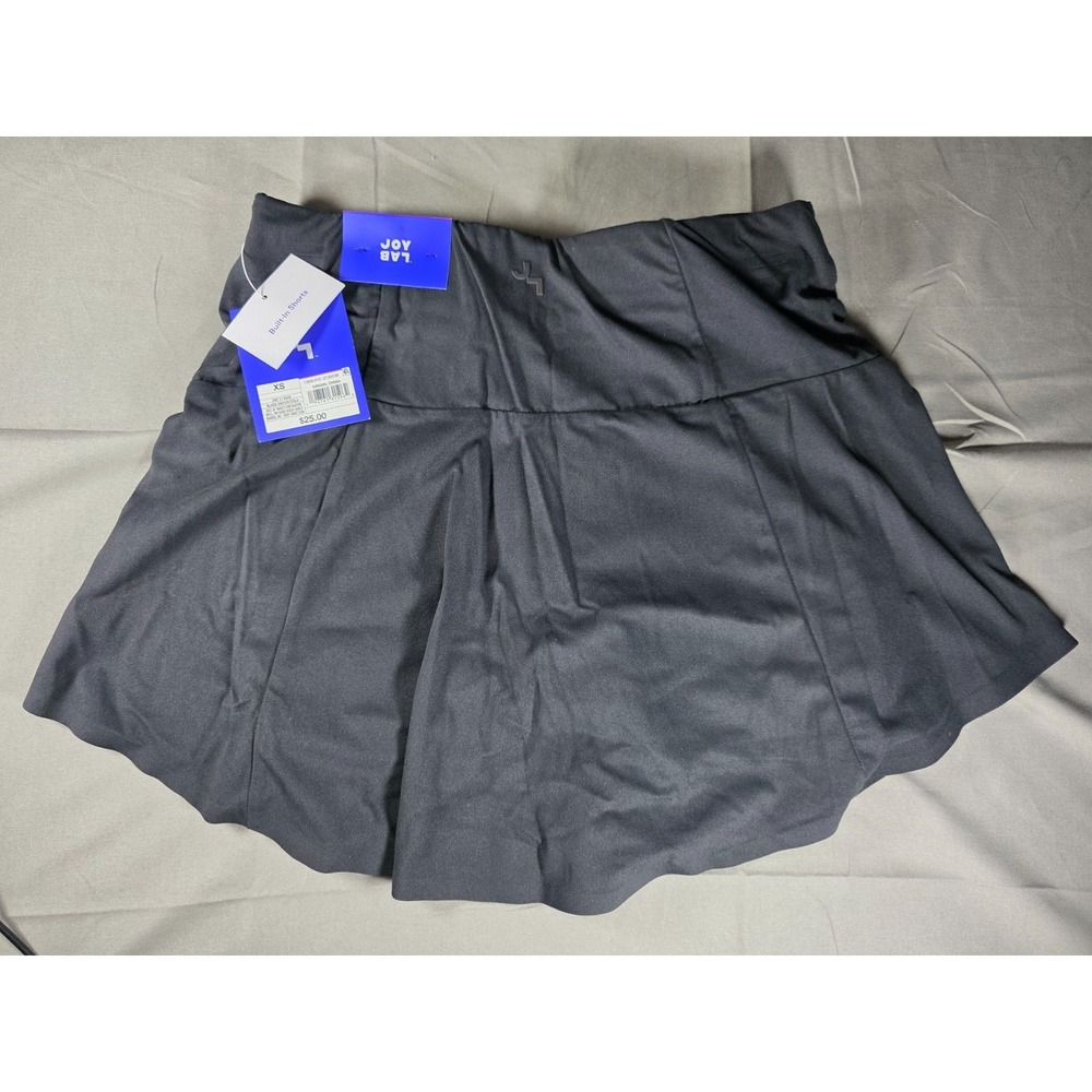 JoyLab High-Rise Black Athletic Skort, Women's Size XS